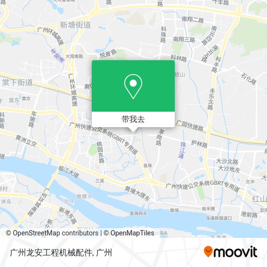 广州龙安工程机械配件地图
