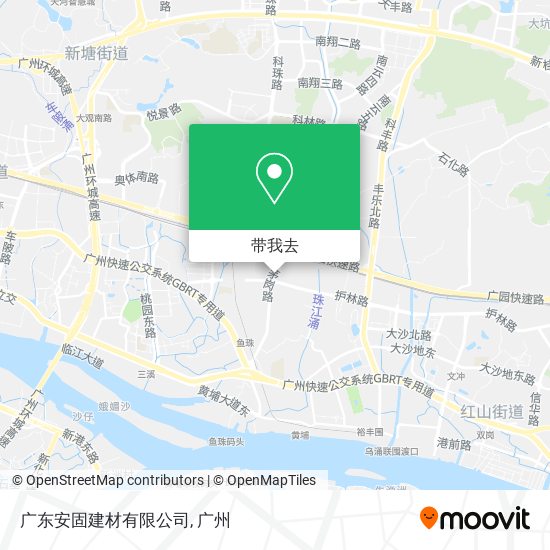 广东安固建材有限公司地图