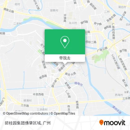 碧桂园集团佛肇区域地图