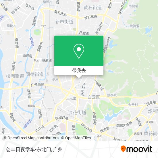 创丰日夜学车-东北门地图