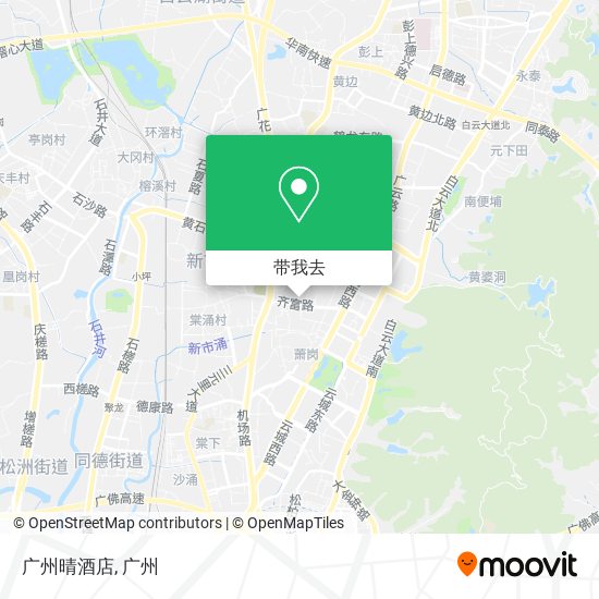 广州晴酒店地图