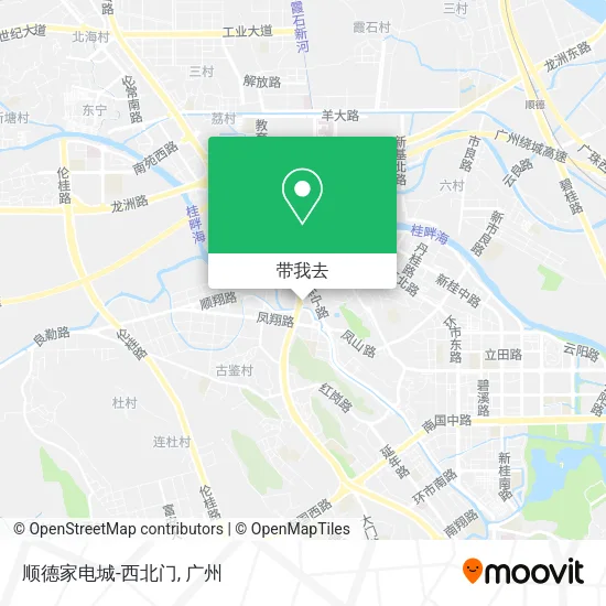 顺德家电城-西北门地图