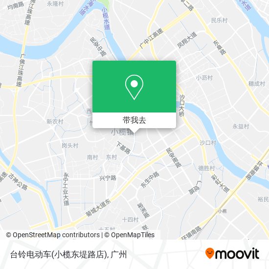台铃电动车(小榄东堤路店)地图