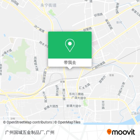 广州国城五金制品厂地图