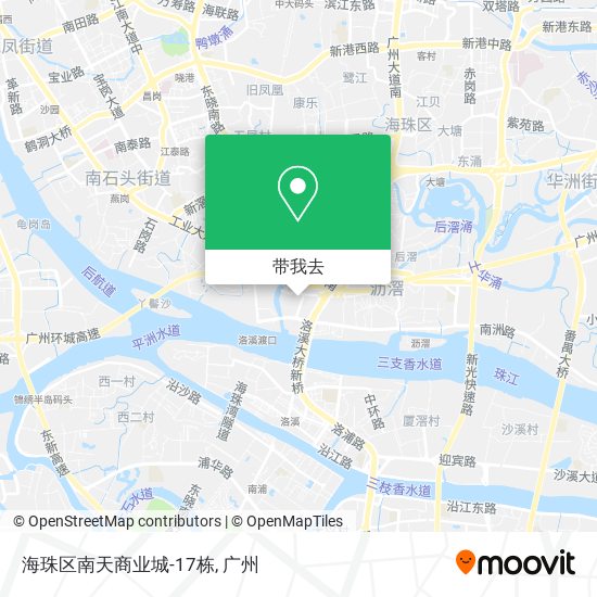海珠区南天商业城-17栋地图
