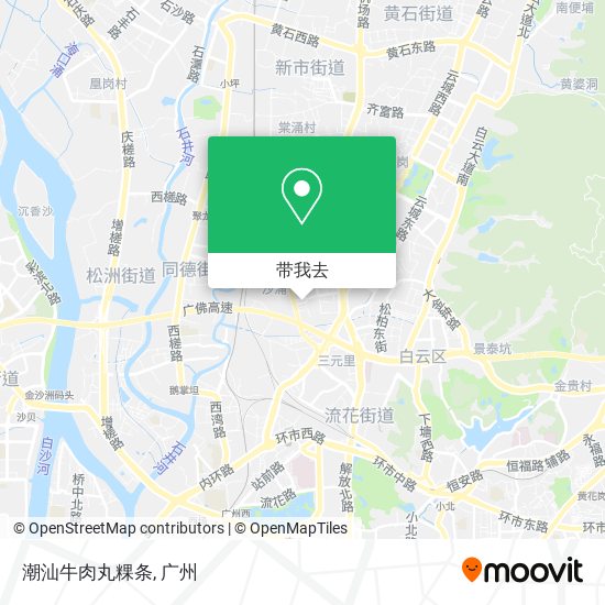 潮汕牛肉丸粿条地图