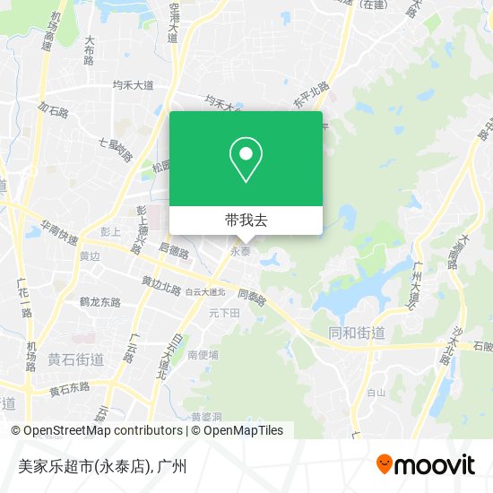 美家乐超市(永泰店)地图