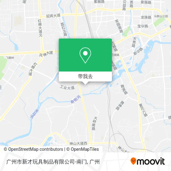广州市新才玩具制品有限公司-南门地图