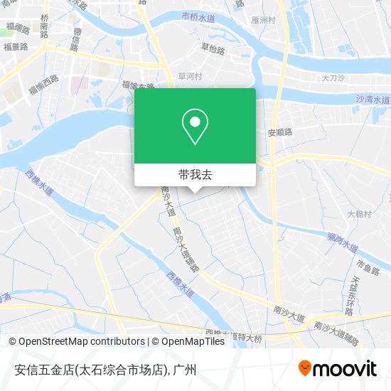 安信五金店(太石综合市场店)地图