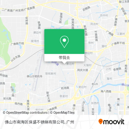 佛山市南海区保盛不锈钢有限公司地图