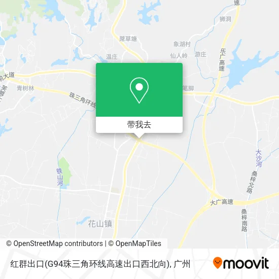 红群出口(G94珠三角环线高速出口西北向)地图