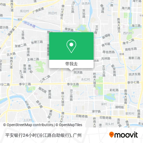 平安银行24小时(汾江路自助银行)地图