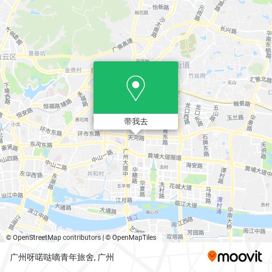 广州呀喏哒嘀青年旅舍地图