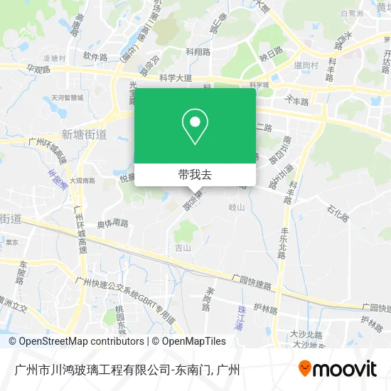 广州市川鸿玻璃工程有限公司-东南门地图