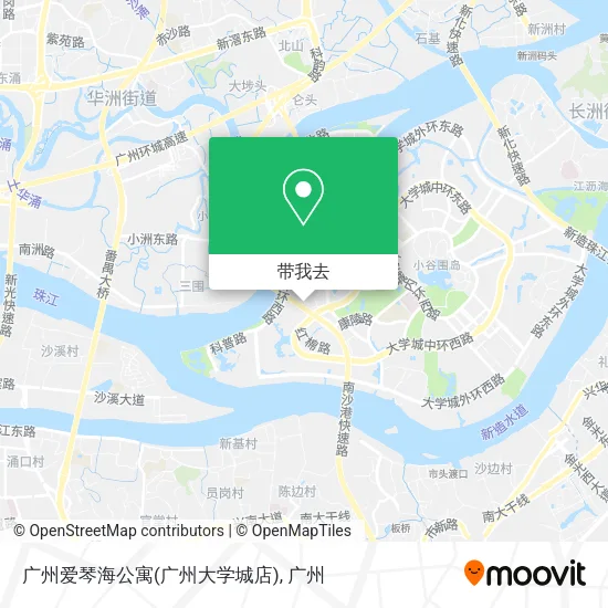 广州爱琴海公寓(广州大学城店)地图