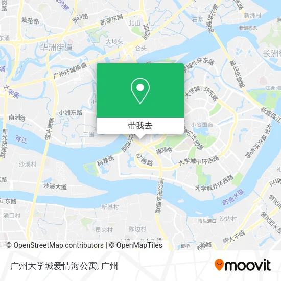 广州大学城爱情海公寓地图