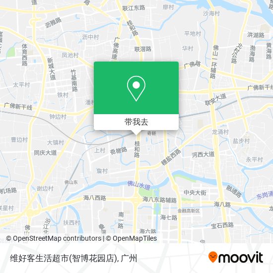维好客生活超市(智博花园店)地图