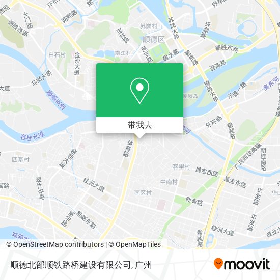 顺德北部顺铁路桥建设有限公司地图