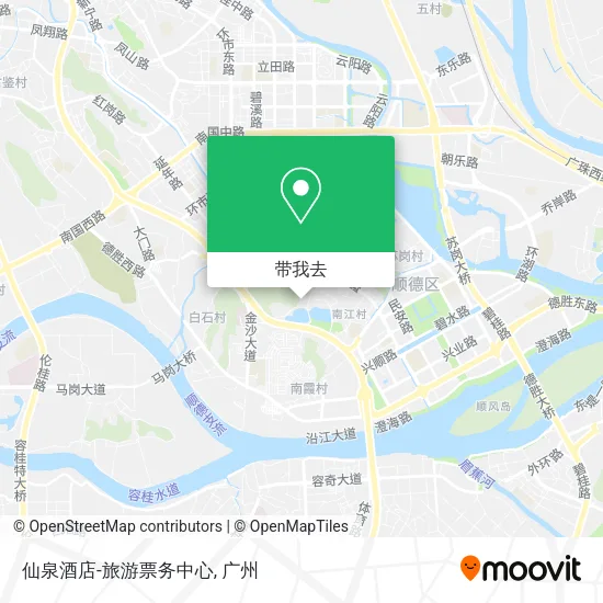 仙泉酒店-旅游票务中心地图