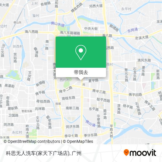 科思无人洗车(家天下广场店)地图