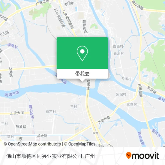 佛山市顺德区同兴业实业有限公司地图