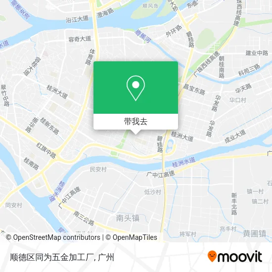 顺德区同为五金加工厂地图