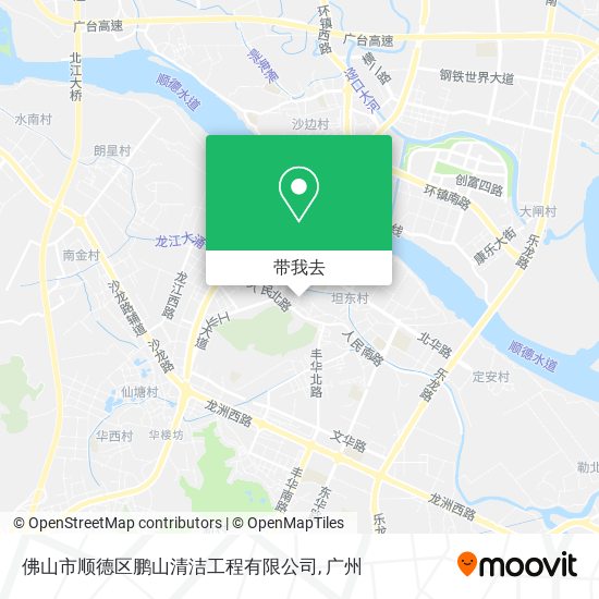 佛山市顺德区鹏山清洁工程有限公司地图