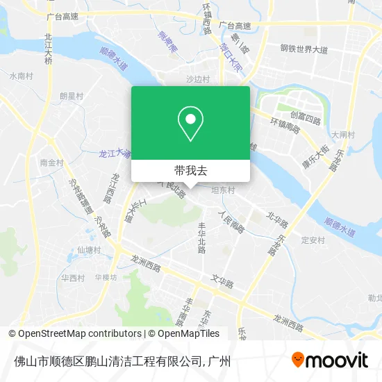 佛山市顺德区鹏山清洁工程有限公司地图