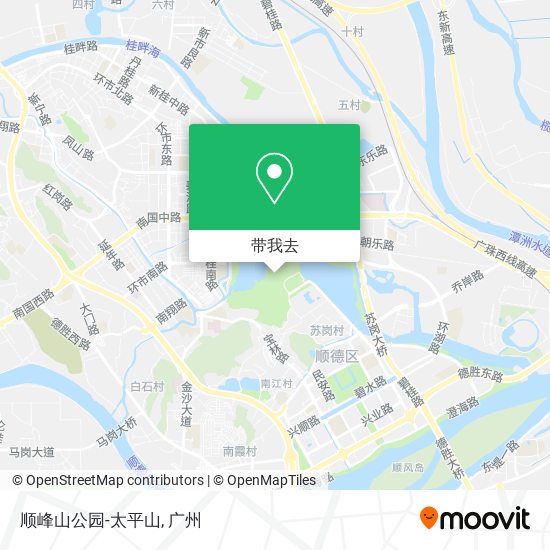 顺峰山公园-太平山地图