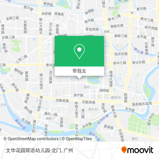 文华花园双语幼儿园-北门地图