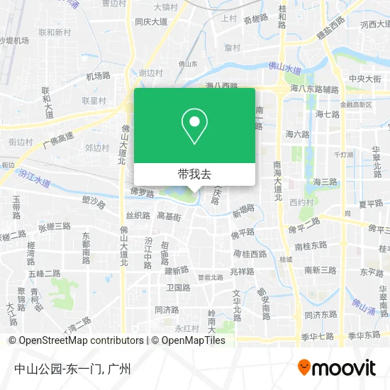 中山公园-东一门地图