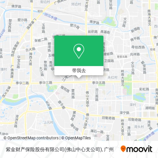 紫金财产保险股份有限公司(佛山中心支公司)地图