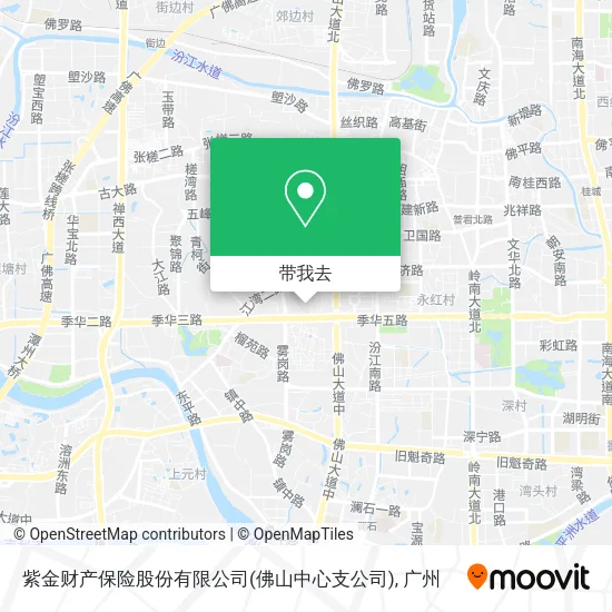 紫金财产保险股份有限公司(佛山中心支公司)地图
