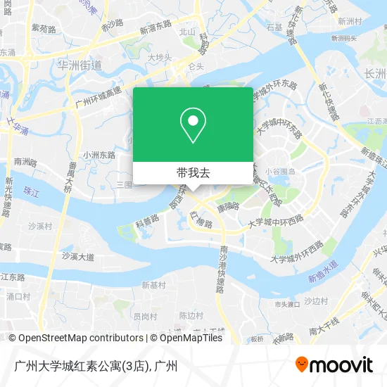 广州大学城红素公寓(3店)地图