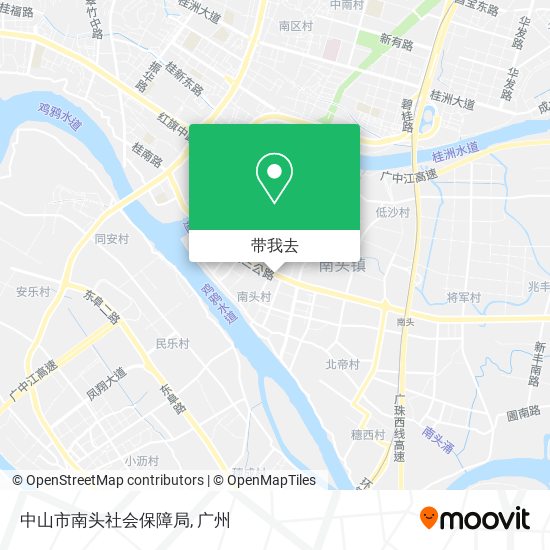 中山市南头社会保障局地图