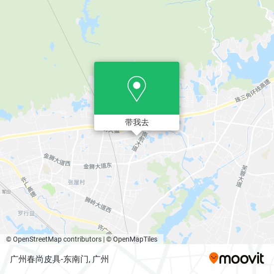 广州春尚皮具-东南门地图