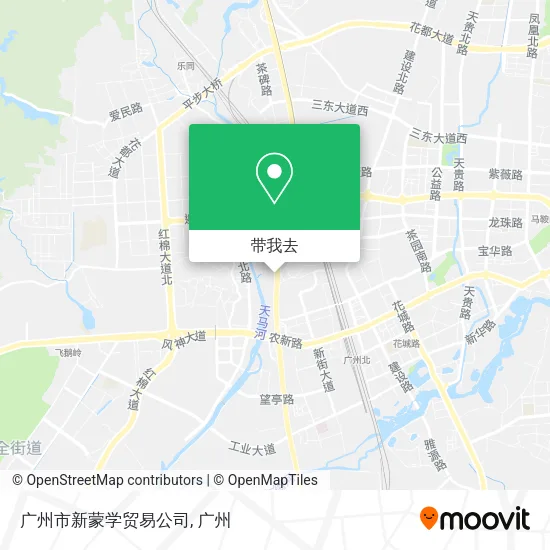 广州市新蒙学贸易公司地图
