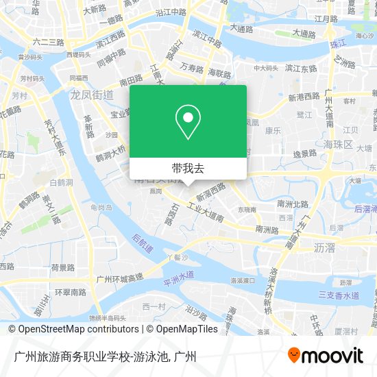 广州旅游商务职业学校-游泳池地图