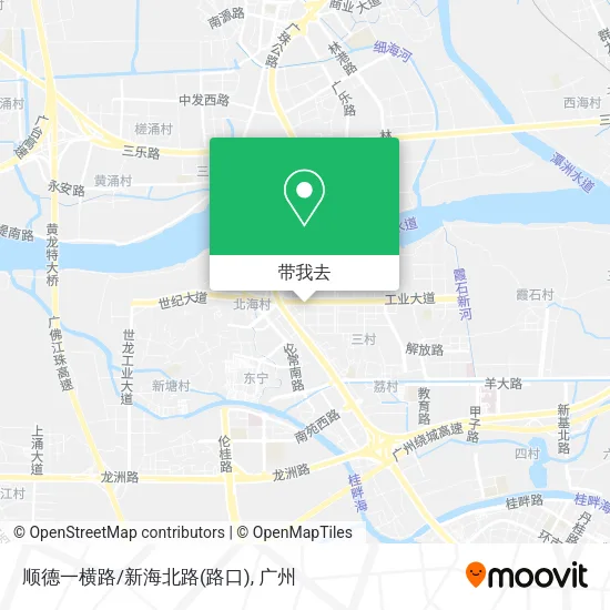 顺德一横路/新海北路(路口)地图