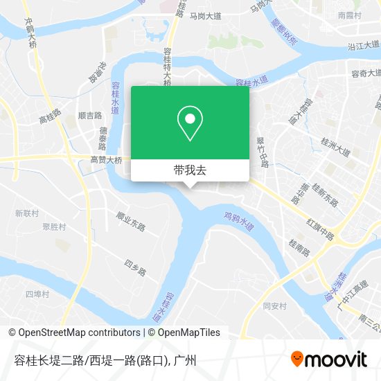 容桂长堤二路/西堤一路(路口)地图