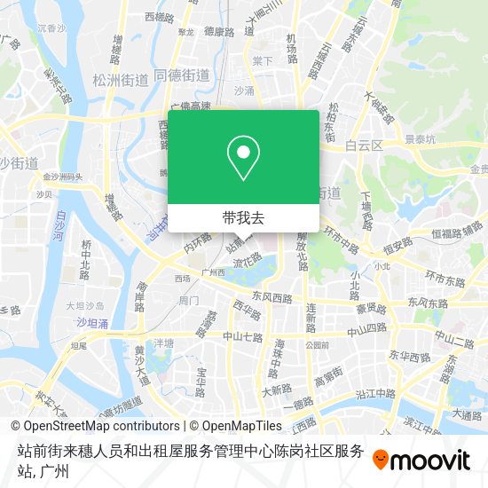 站前街来穗人员和出租屋服务管理中心陈岗社区服务站地图