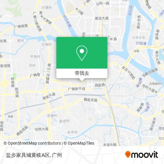 盐步家具城黄岐A区地图