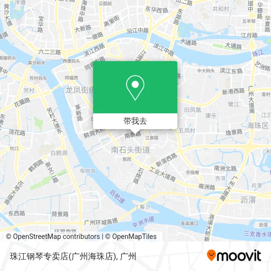 珠江钢琴专卖店(广州海珠店)地图