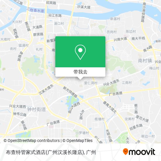 布查特管家式酒店(广州汉溪长隆店)地图