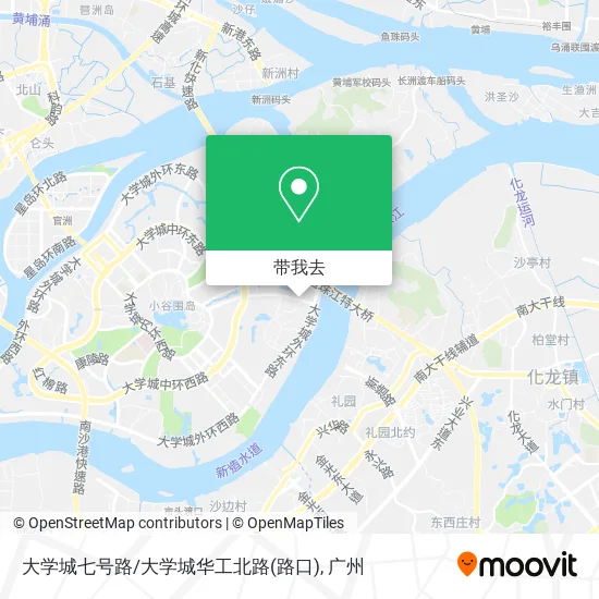 大学城七号路/大学城华工北路(路口)地图