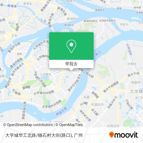 大学城华工北路/穗石村大街(路口)地图