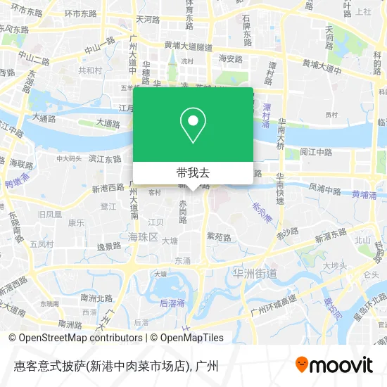 惠客意式披萨(新港中肉菜市场店)地图