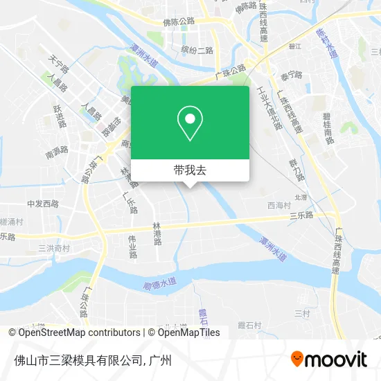 佛山市三梁模具有限公司地图