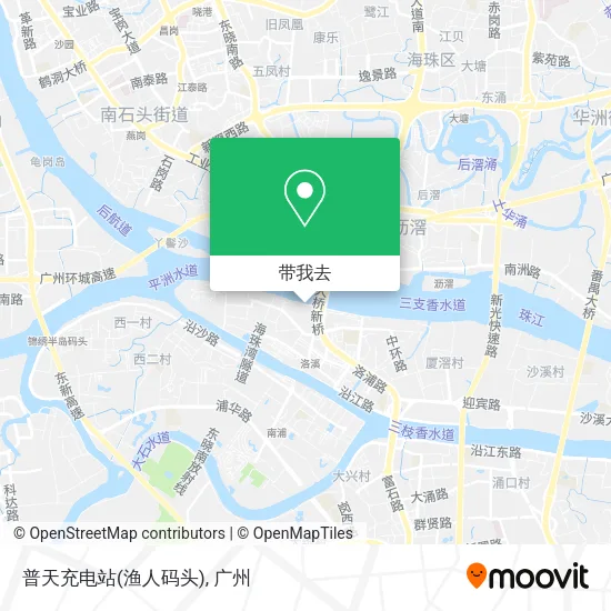 普天充电站(渔人码头)地图