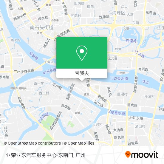 亚荣亚东汽车服务中心-东南门地图